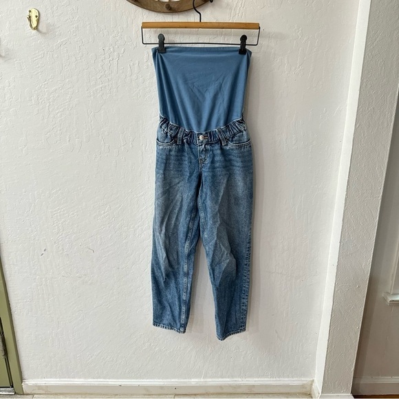 H&M Mama Over the Belly Mom Loose Ankle Jeans High Rib XS - Picture 6 of 6
